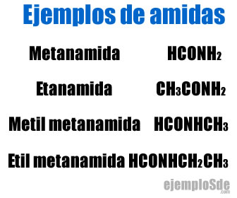 Ejemplos de amidas